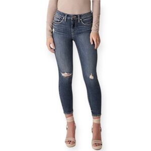 Silver Jeans NWT 5/6 (28) Womens Avery High Rise Skinny Crop Curvy Stretch Jeans